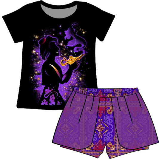 Baby Girls Magic Light Shirt Shorts Summer Clothes Sets preorder (moq 5)
