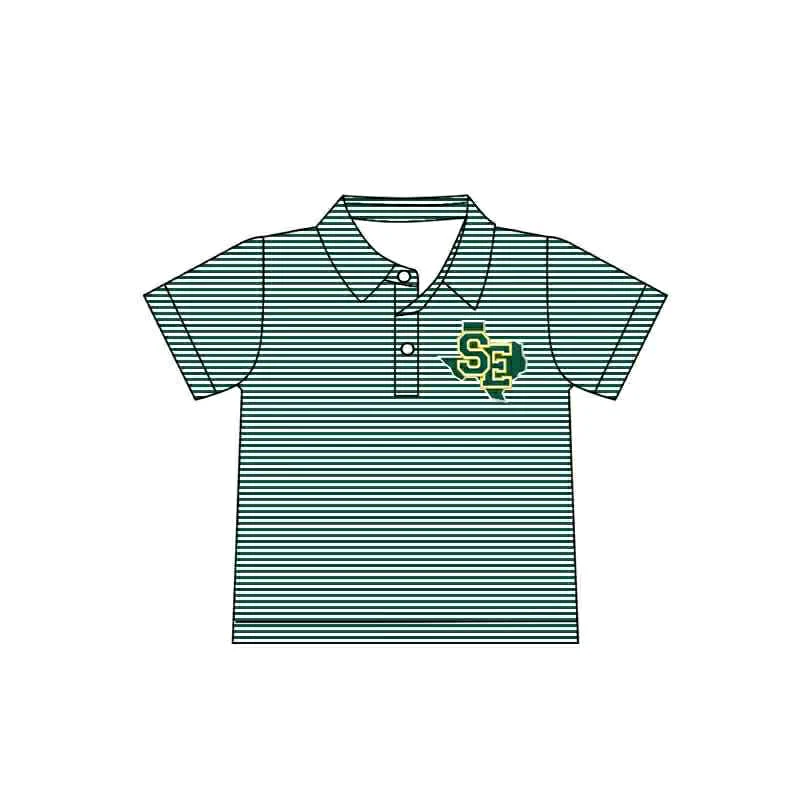 Preorder(moq 5) Baby Boys Green SF Team Short Sleeve Tee Pullovers Shirts Tops