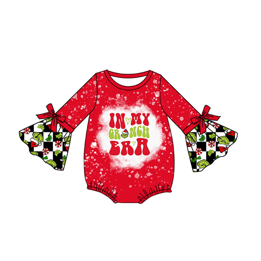 Baby Infant Girls Christmas Frog Era Rompers preorder(moq 5)