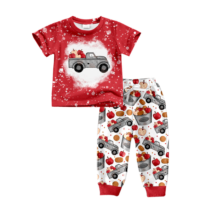 Baby Boys Apple Truck Shirt Pants Clothes Sets preorder(moq 5)