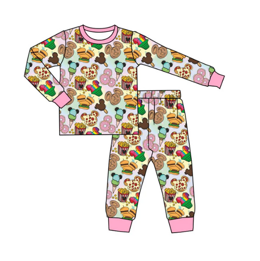 Baby Girls Cartoon Mouse Top Pants Pajamas Clothes Sets split order preorder Sep 3rd