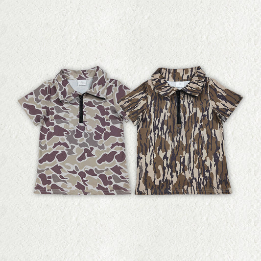 Sibling Baby Girls Southern Camo Zip Pullovers Tops