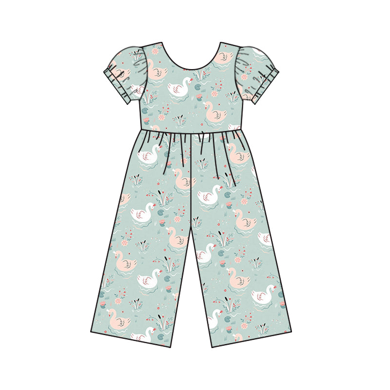 Baby Girls Farm Goose Short Sleeve Top Pants Jumpsuits Preorder(moq 5)