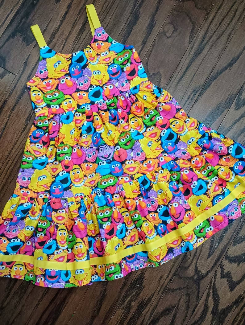 Baby Girls Straps Colorful Awesome Ruffle Knee Length Dresses preorder (moq 5)