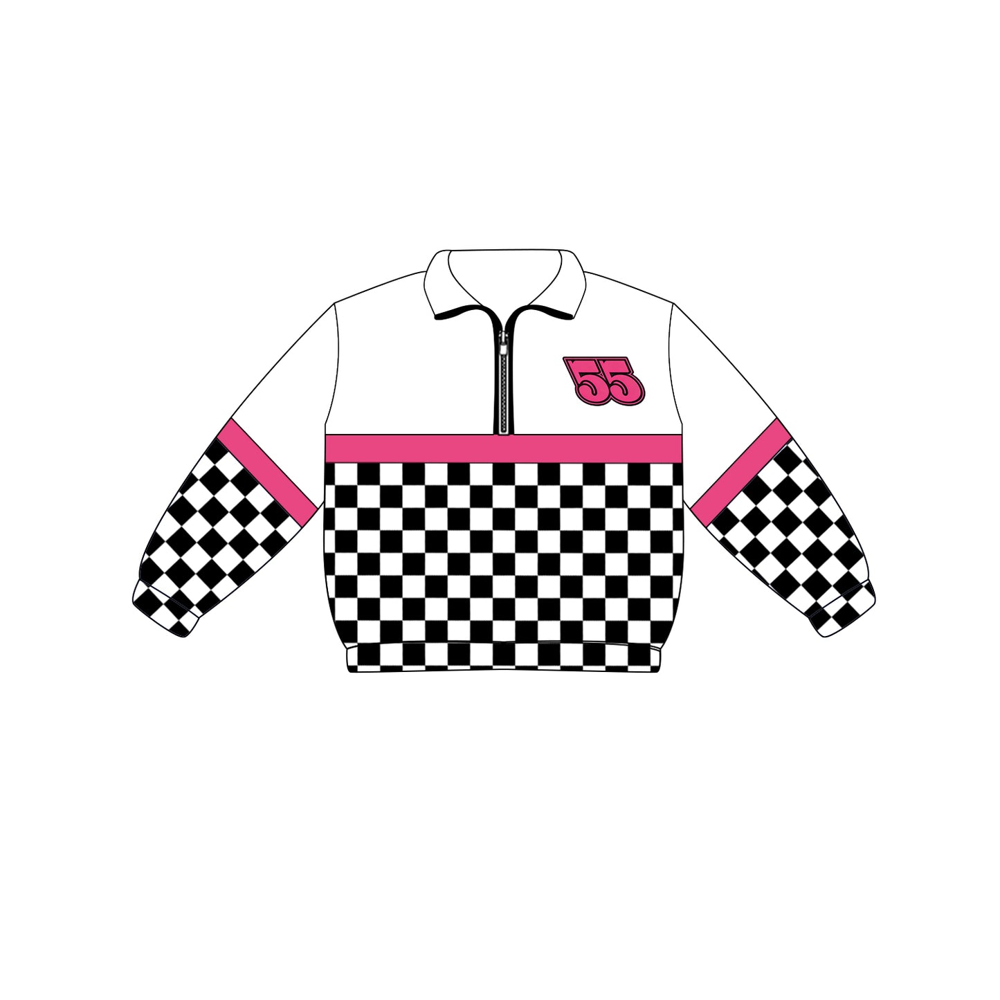 Preorder (moq 5)Baby Boys Long Sleeve Team Zip Pullovers Tops