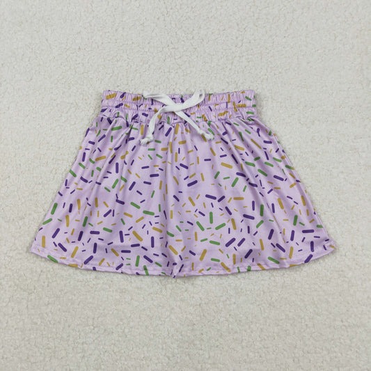 Baby Girls Purple Sprinkles Team Skirts Shorts Bottom