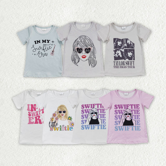 Baby Girls Pop Singer Short Sleeve Tee Shirts Tops