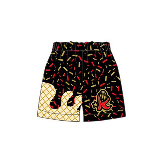 Preorder(moq 5) Baby Boys Black Kracken Sprinkles Team Sports Shorts