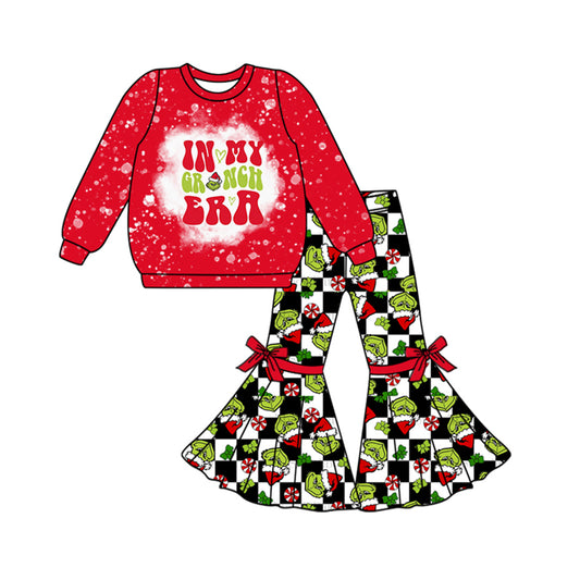 Baby Girls Christmas frog Era Top Bell Pants Clothes Sets preorder(MOQ 5)