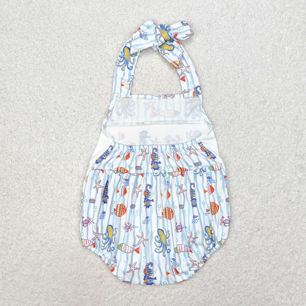 Baby Infant Seahorse Crabs Straps Rompers