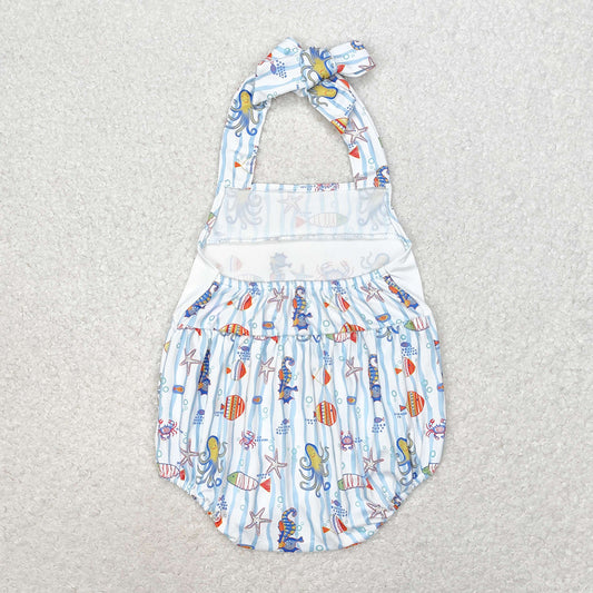 Baby Infant Seahorse Crabs Straps Rompers