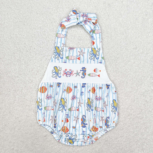 Baby Infant Seahorse Crabs Straps Rompers