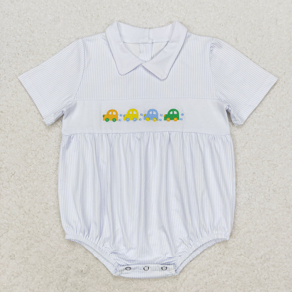 Baby Infant Boys Colorful Cars Summer Rompers