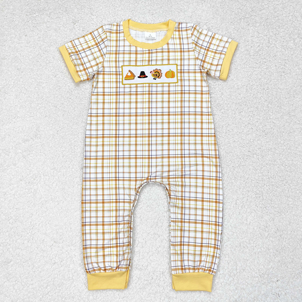 Baby Infant Toddler Boys Turkey Thanksgiving Rompers