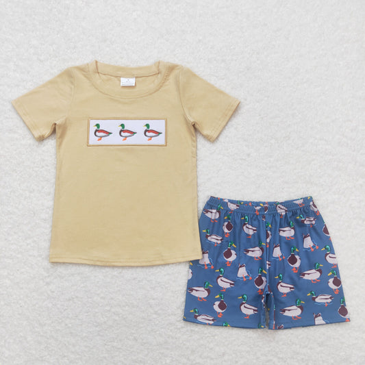 Baby Boys Duck Short Sleeve Tee Top Shorts Clothes Sets