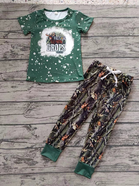 Baby Boys Camo Deer Shirt Pants Clothes Sets preorder(moq 5)