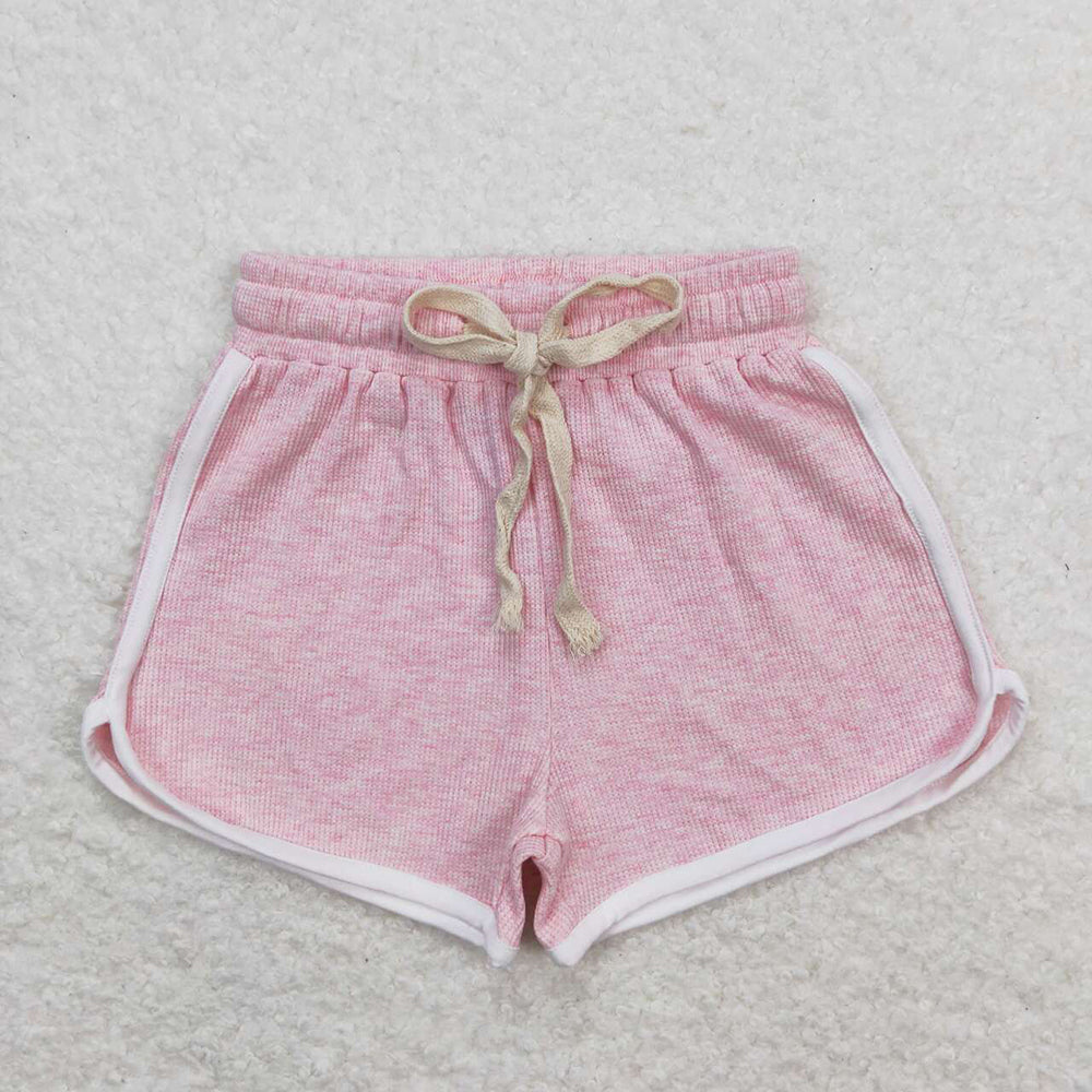 Baby Girls Pink White Summer Sports Design Shorts