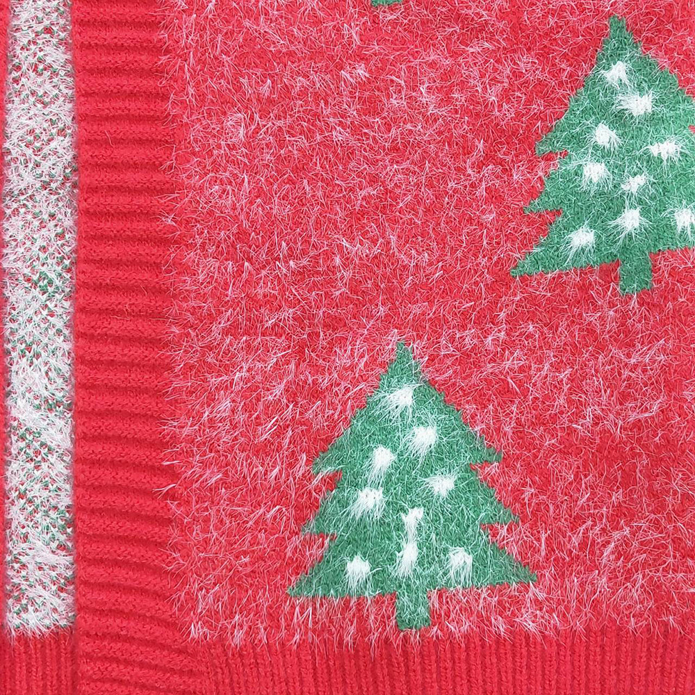 Baby Girls Red Christmas Tree Long Sleeve Sweaters