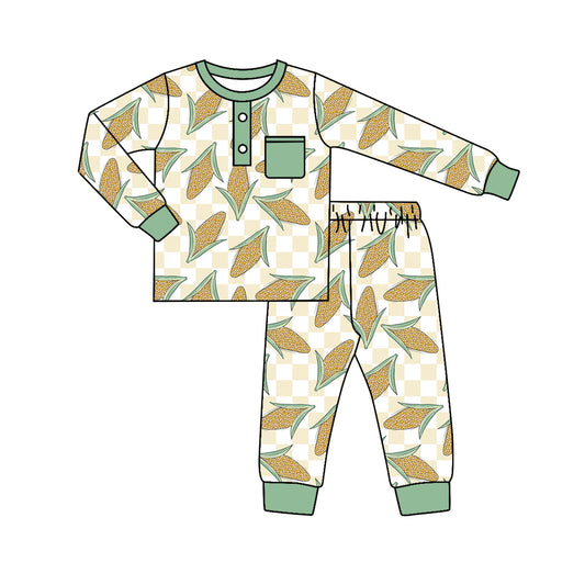 Baby Boys Corns Top Pants Pajamas Sets preorder(moq 5)