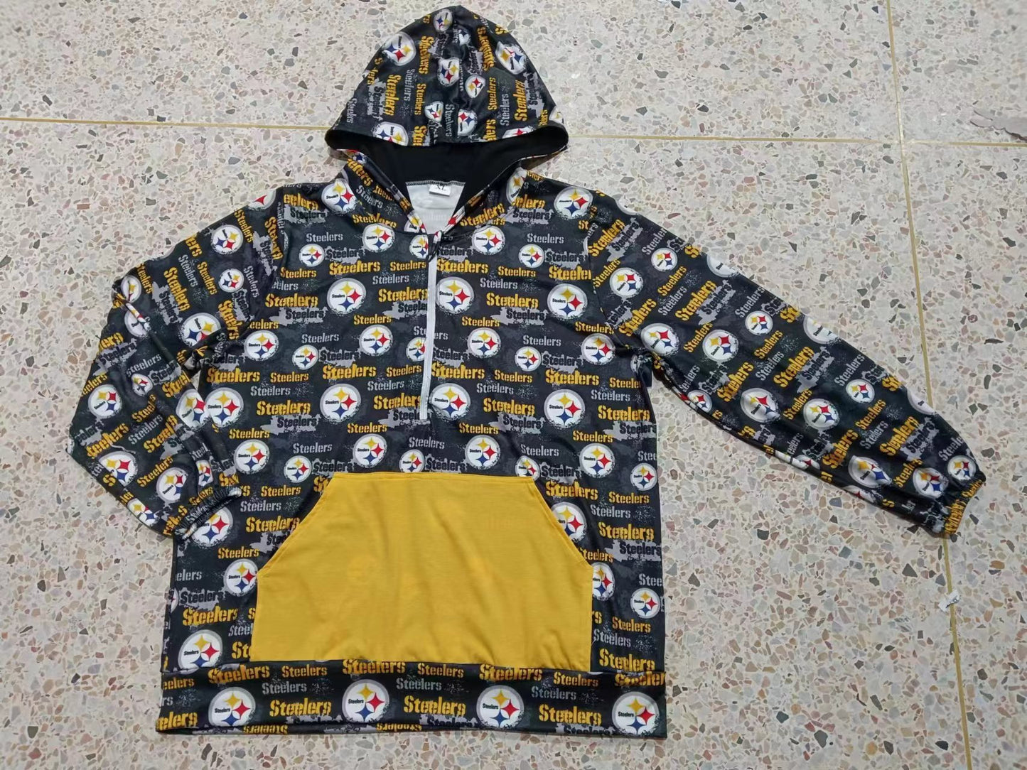 Preorder(moq 5) Adult Women Steelers Team Long Sleeve Hooded Hoodie Tops