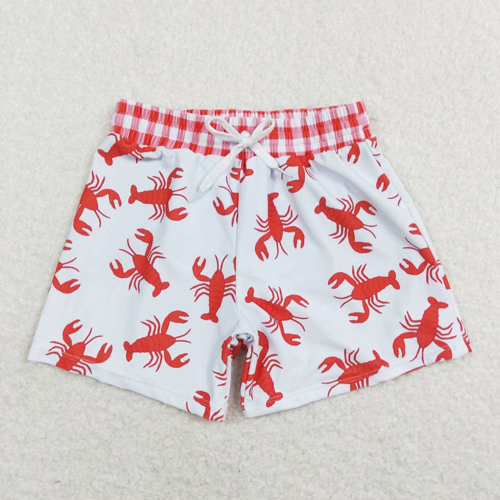 Baby Girls Boys Crawfish Top Pants Sibling Swimsuits Designs Outfits Clothes Sets
