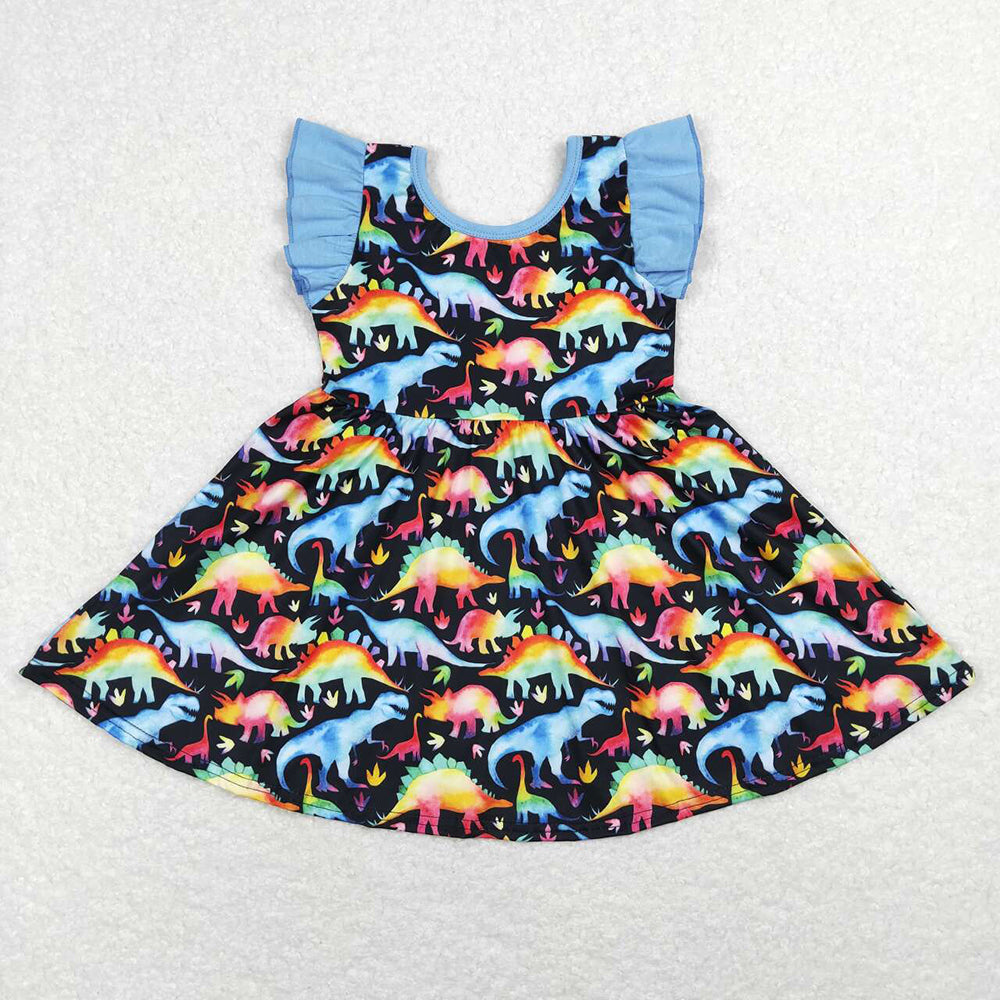 Baby Girls Boys Colorful Dinosaur Sibling Designs Clothing