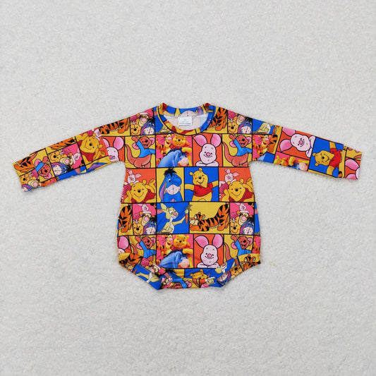 Baby Infant Kids Animal Bears Long Sleeve Rompers