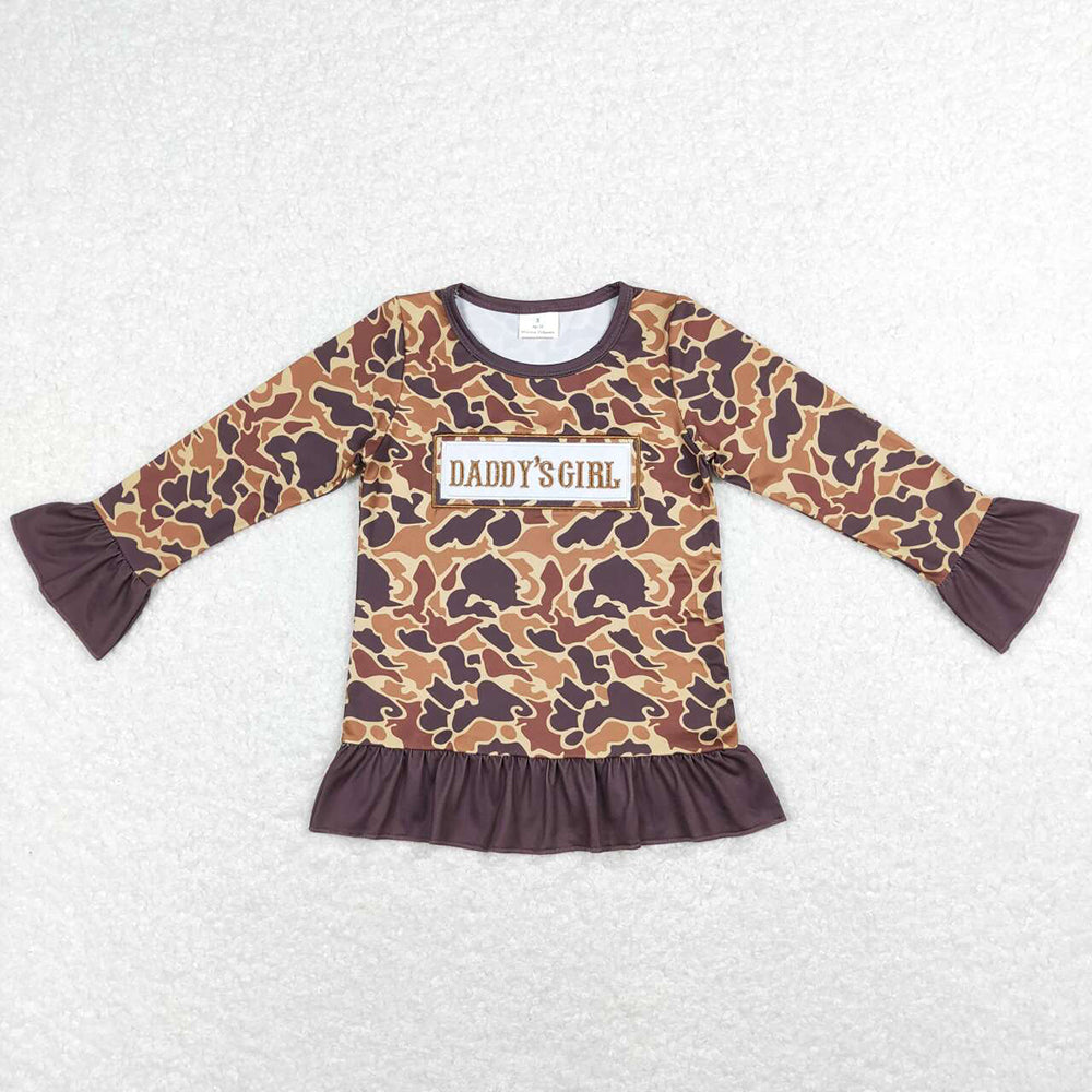 Baby Girls Boys Camo Mother Father Day Long Sleeve Tee Shirts Tops