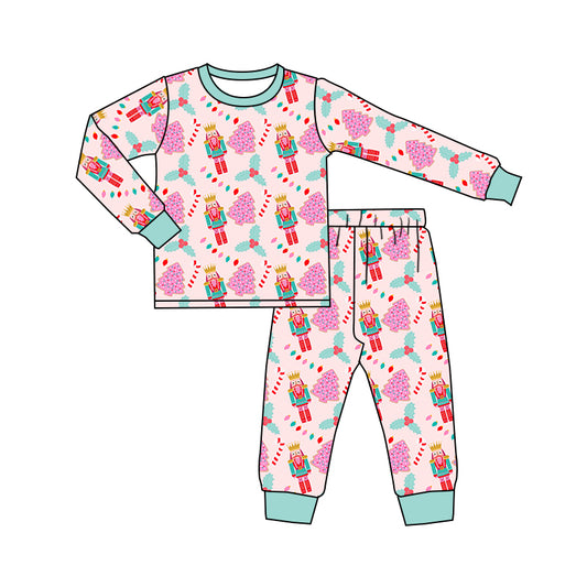 Baby Girls Christmas Soldier Pants Pajamas Clothes Sets preorder(moq 5)