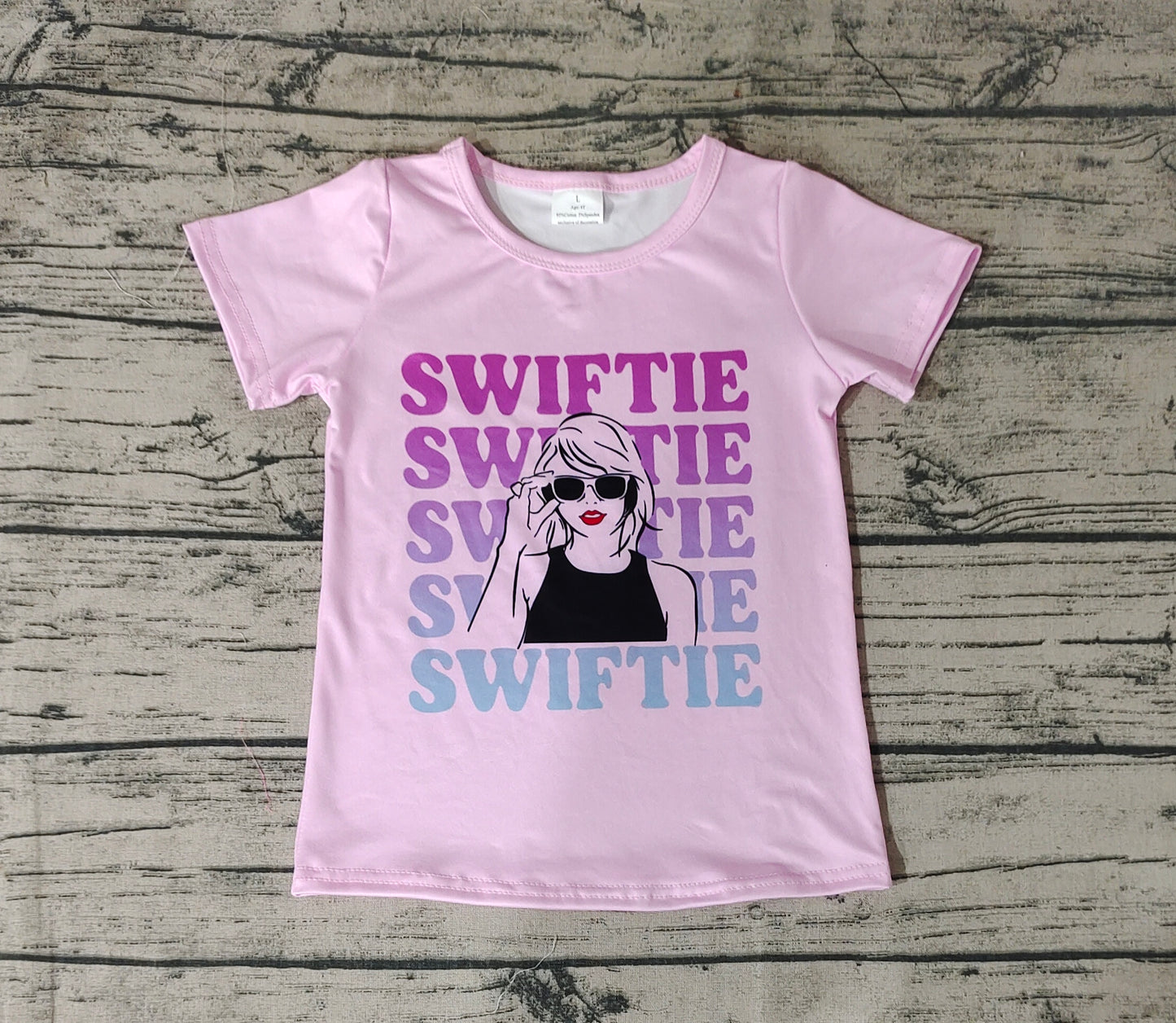 Baby Girls Pink Singer Short Sleeve Tee Shirts Tops