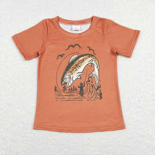 Baby Boys Fishing Short Sleeve Tee Shirts Tops