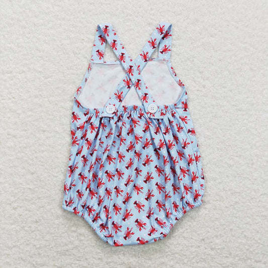 Baby Infant Boys Crawfish Straps Rompers