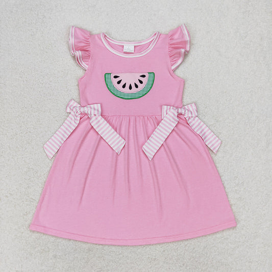 Sibling Baby Girls Watermelon Dress Shorts Clothes Sets