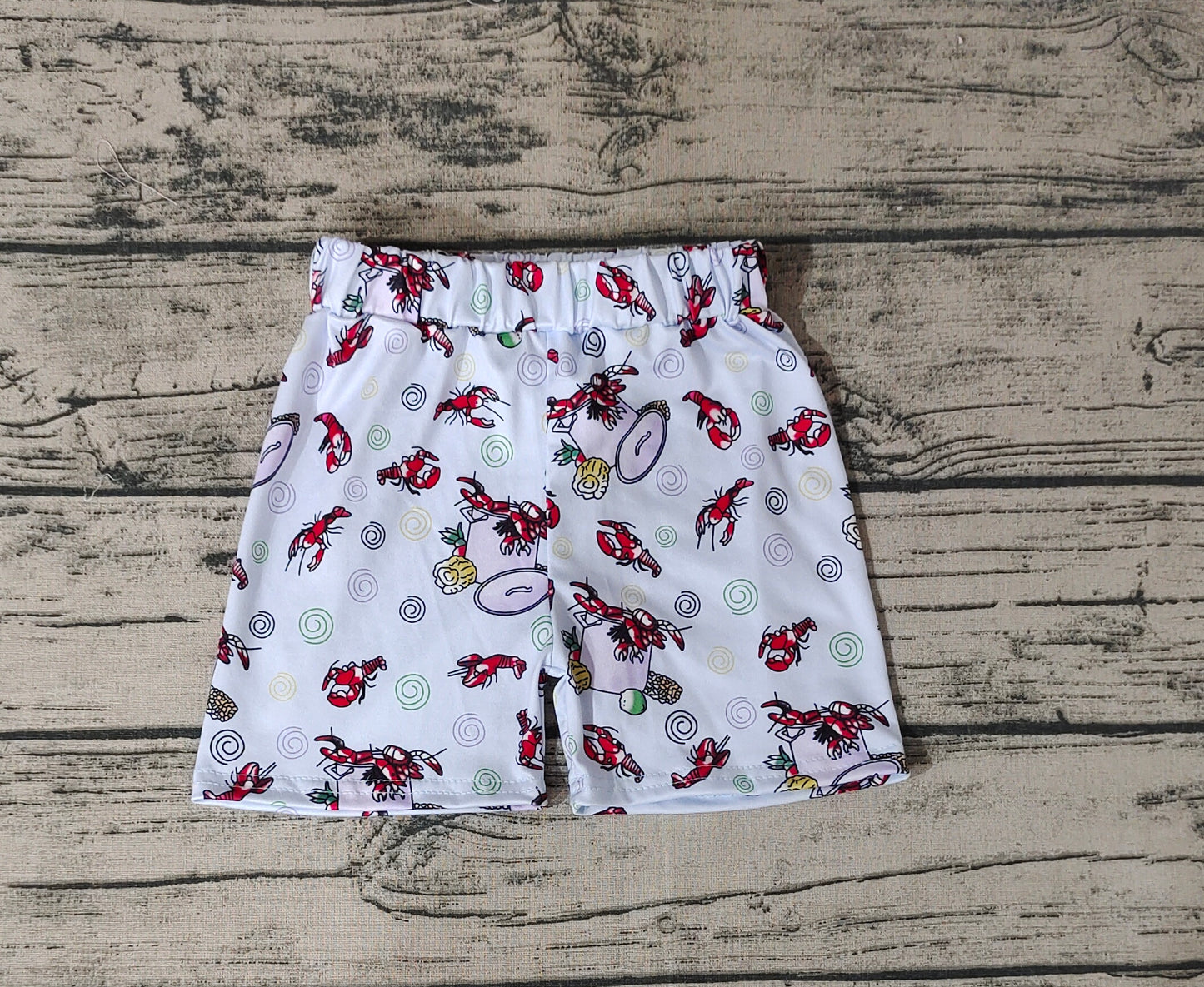 Baby Boys Crawfish Waistband Summer Shorts