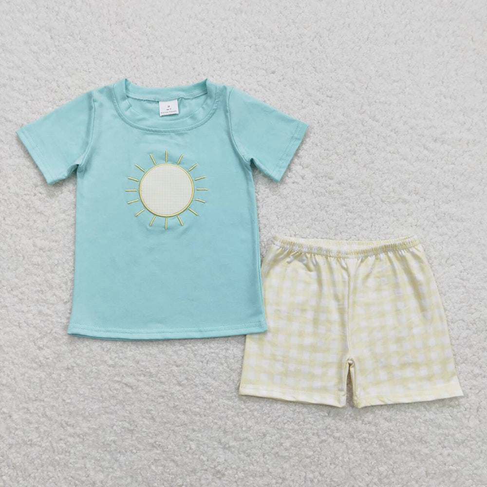 Baby Boys Sunshine Shirt Shorts Summer Brother Rompers Outfits Clothes Sets