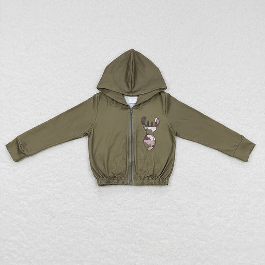 Baby Girls Camo Deer Hunting Hooded Tops Jackets