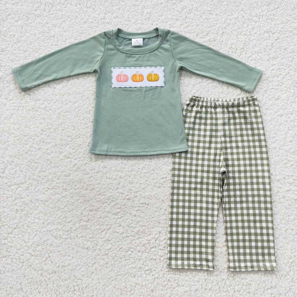 Baby Boys Fall Pumpkin Pants Clothes Sets