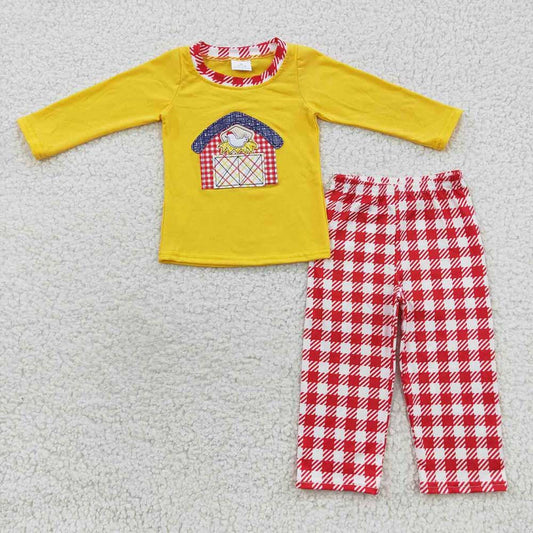 Baby Boys Fall Farm House Pants Clothes Sets