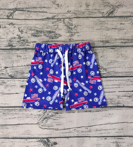 Baby Boys Summer Tractors Stars Bottom Shorts