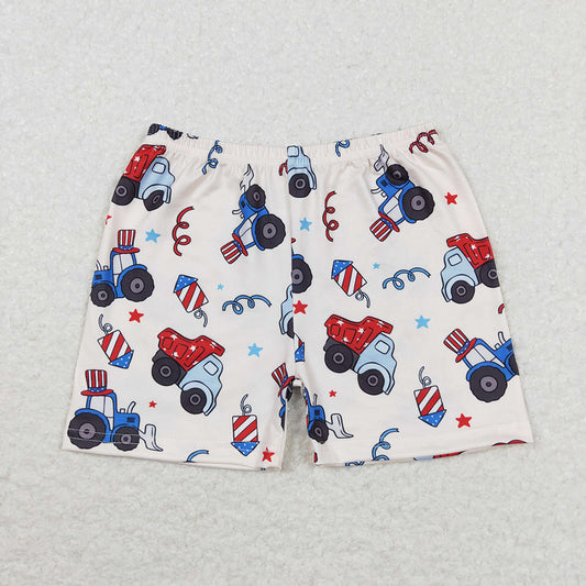 Baby Boys 4th Of July Cars Bottoms Shorts