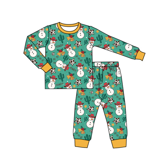 Baby Kids Snowman Cactus Pajamas Clothes preorder(moq 5)