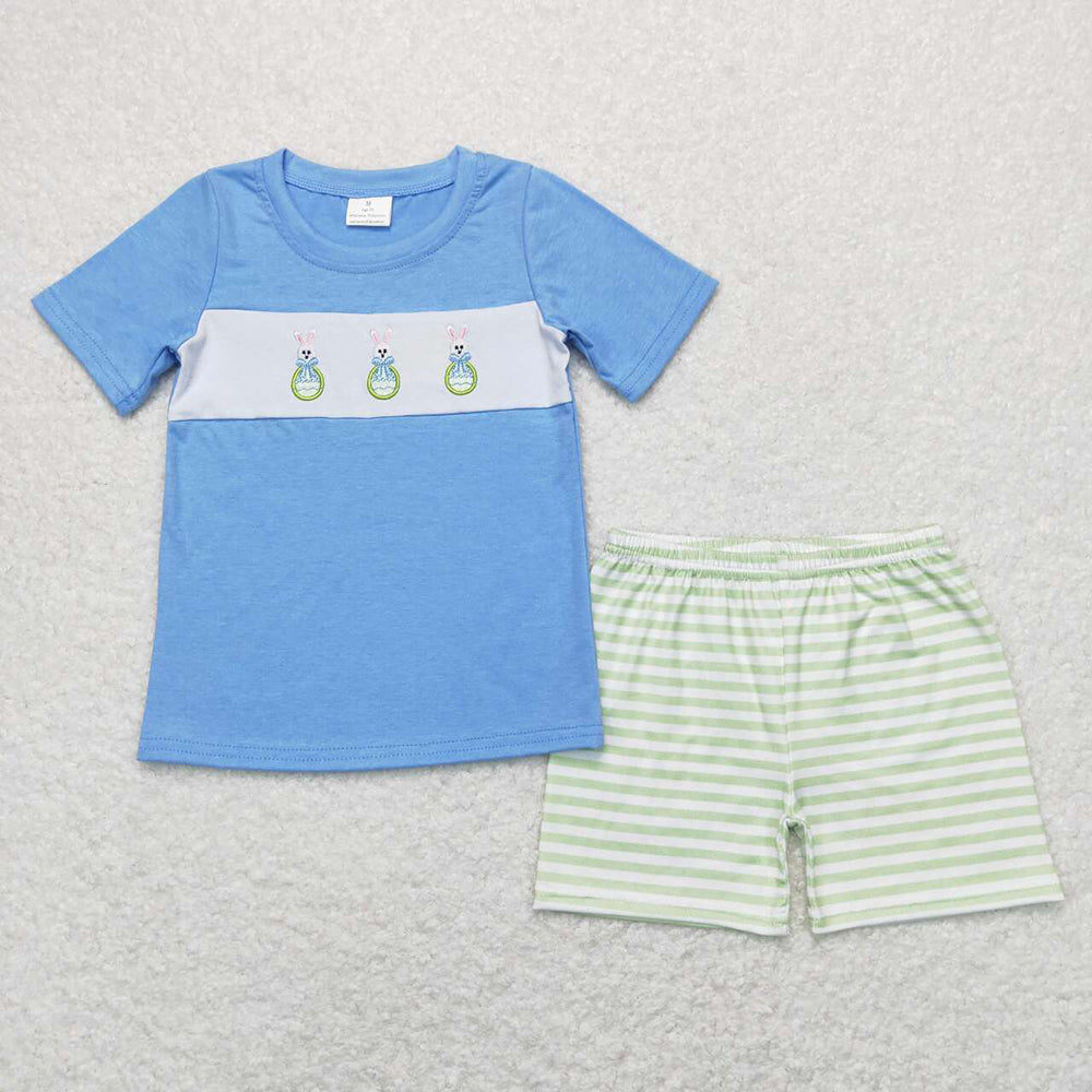 Baby Boys Easter Bunny Shirts Shorts Boutique Outfits Clothes Sets