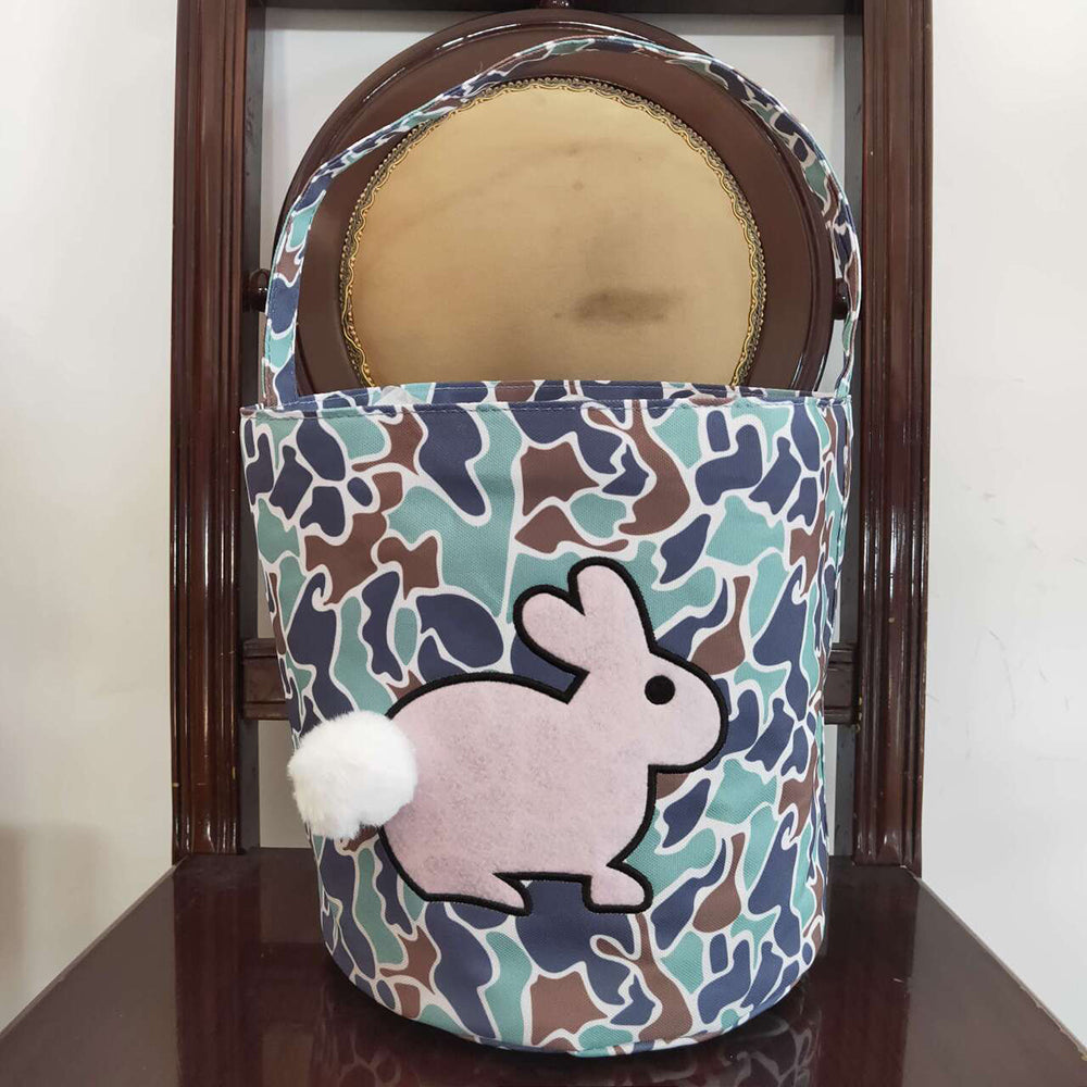 Baby Kids Easter Camo Rabbit Basket Bags