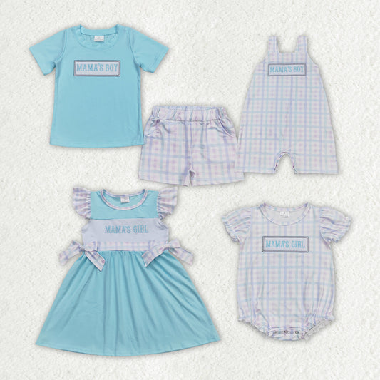 Baby Boys Girls Mama's Boy Girl Sibling Brother Mother's Day Clothes Sets