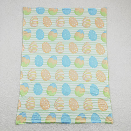 Baby Boys Easter Green Eggs Minky Blankets