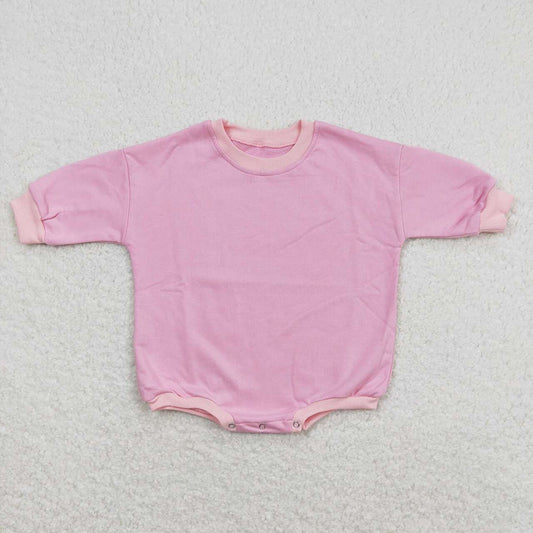 Baby Girls Pink Long Sleeve Romper Sweaters