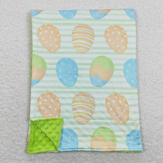 Baby Boys Easter Green Eggs Minky Blankets