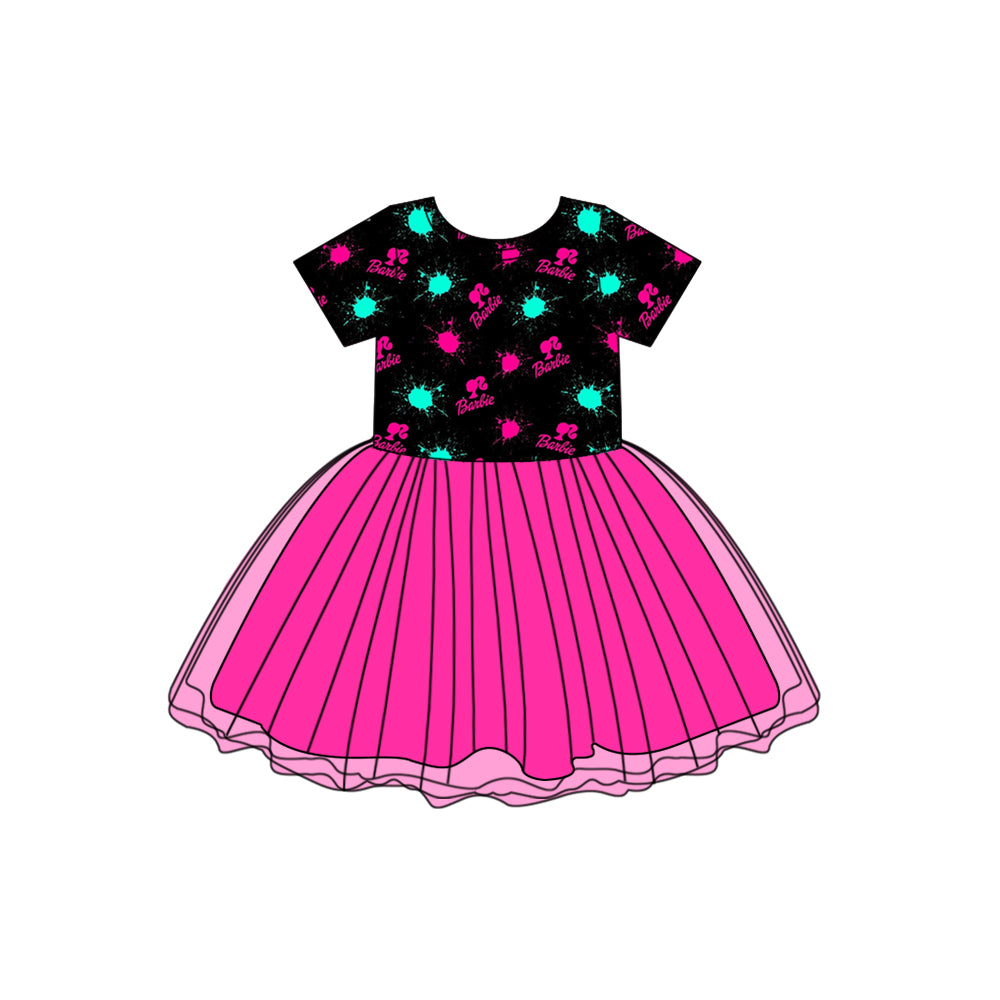 Baby Girls Short Sleeve Doll 2 Tutu Dresses preorder(moq 5)