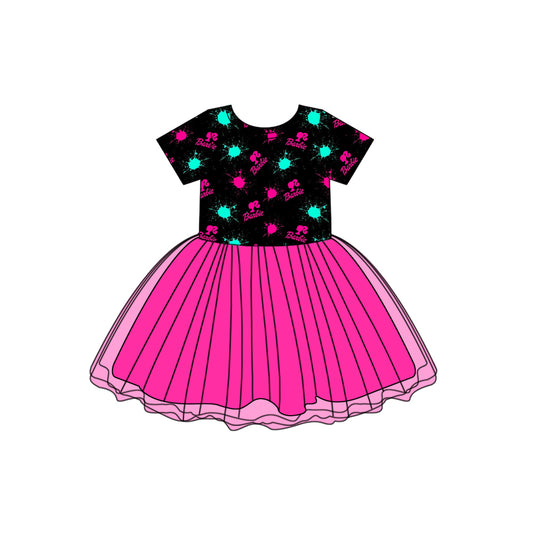 Baby Girls Short Sleeve Doll 2 Tutu Dresses preorder(moq 5)