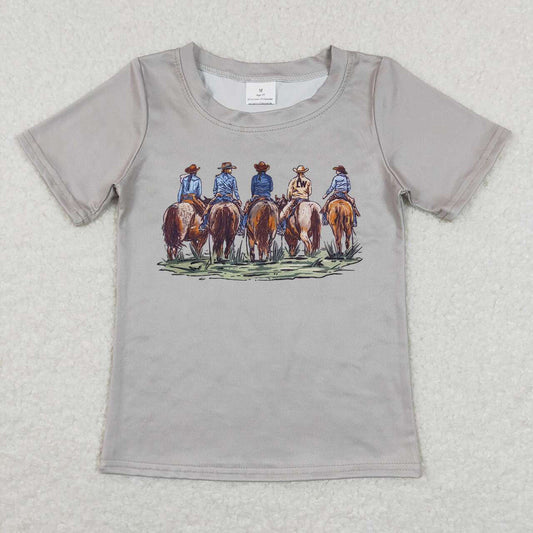 Baby Boys Cowboys Rodeo Short Sleeve Tee Shirts Tops